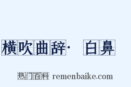 横吹曲辞·白鼻䯄是什么意思的图片